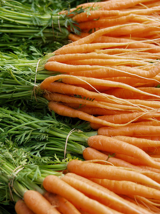Carrot Digital Art - Carrots by Ron Harpham