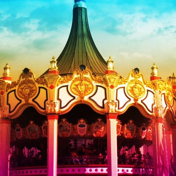 Ride Photograph - Carrousel At Great America by John Williams
