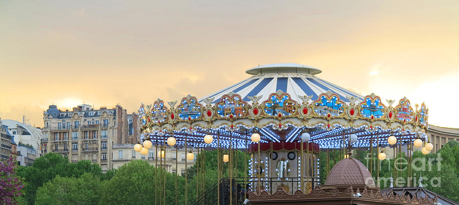 Carrousel at Sunset Photograph by Hermes Fine Art
