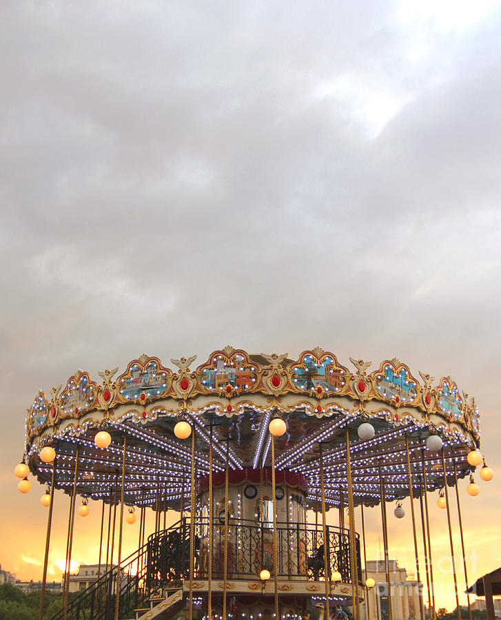 Carrousel at the Eiffel Tower Photograph by Hermes Fine Art