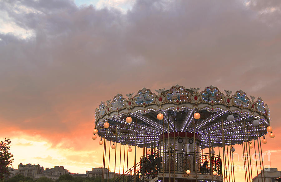 Carrousel at the Eiffel Tower II Photograph by Hermes Fine Art