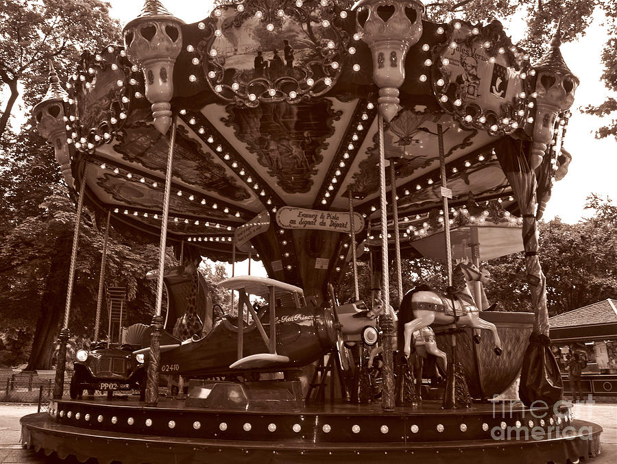 Carrousel Jules Verne Photograph by Alex Cassels
