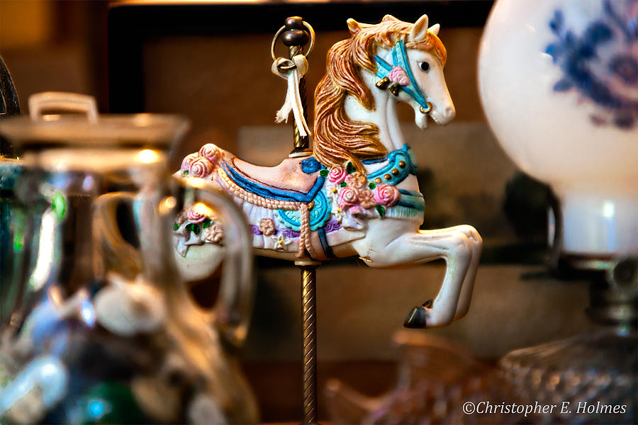 Carrousel Pony Photograph by Christopher Holmes