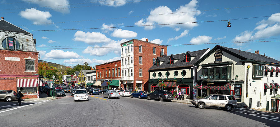 Cars Moving On The Road In A Town Photograph by Panoramic Images - Fine ...