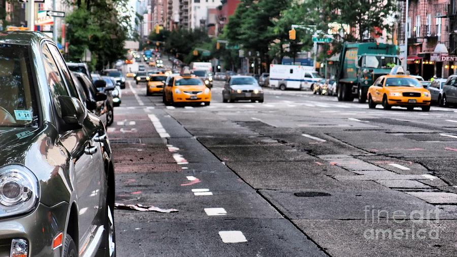 New York City Photograph - Cars on the Avenue by Miriam Danar