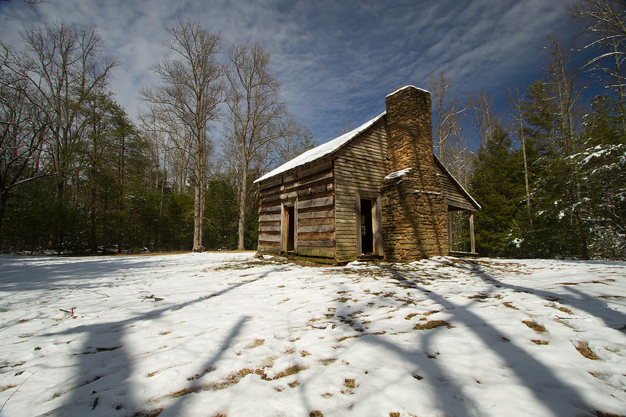 Winter at Carter Shields Cabin Photograph by Doug McPherson