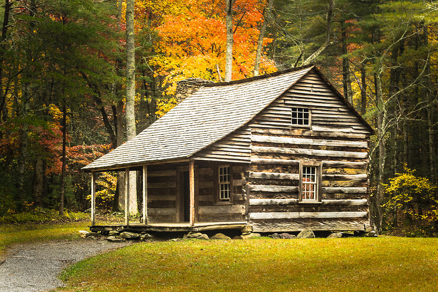 Carter Shields Cabin - Cades Cove Photograph by Debra Bowers - Fine Art ...