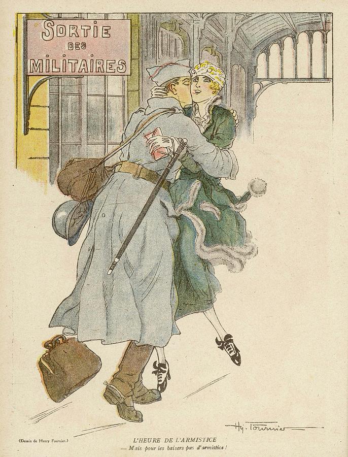 Cartoon, Armistice Drawing by Mary Evans Picture Library Fine Art America