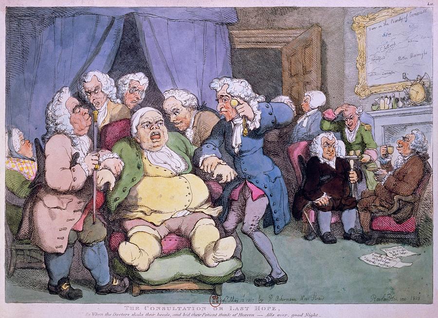 Cartoon By Rowlandson Photograph by Jean-loup Charmet/science Photo Library