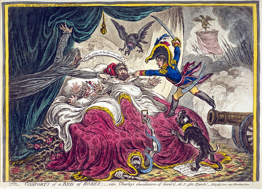 Cartoon Charles Fox, 1806 Painting by Granger