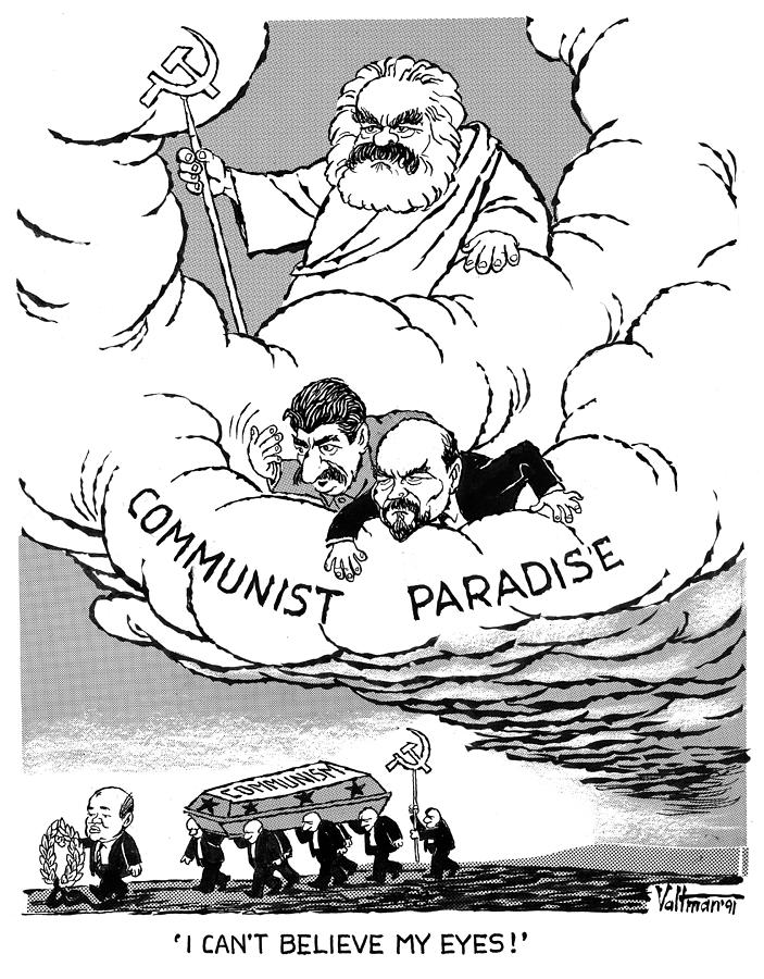 Communism, 1991 Drawing by Edmund Valtman
