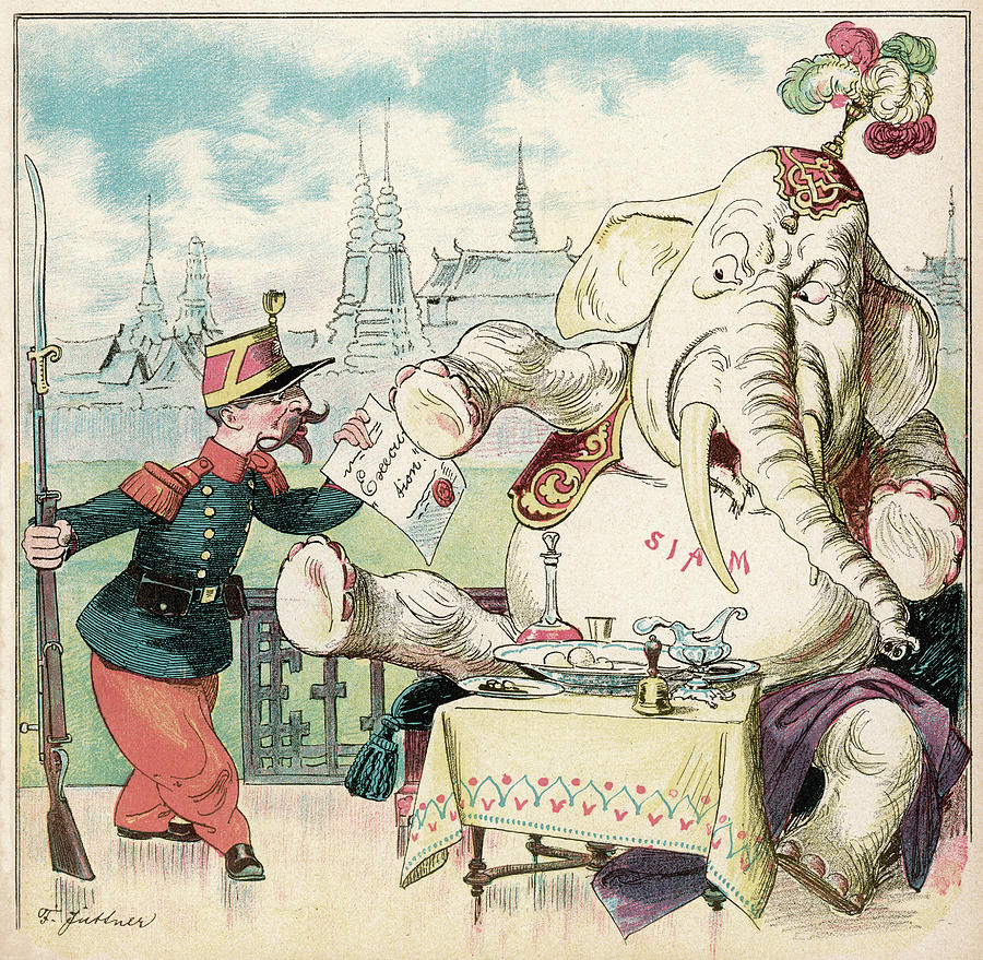 Cartoon France Announces Annexation Drawing by Mary Evans Picture Library -  Fine Art America