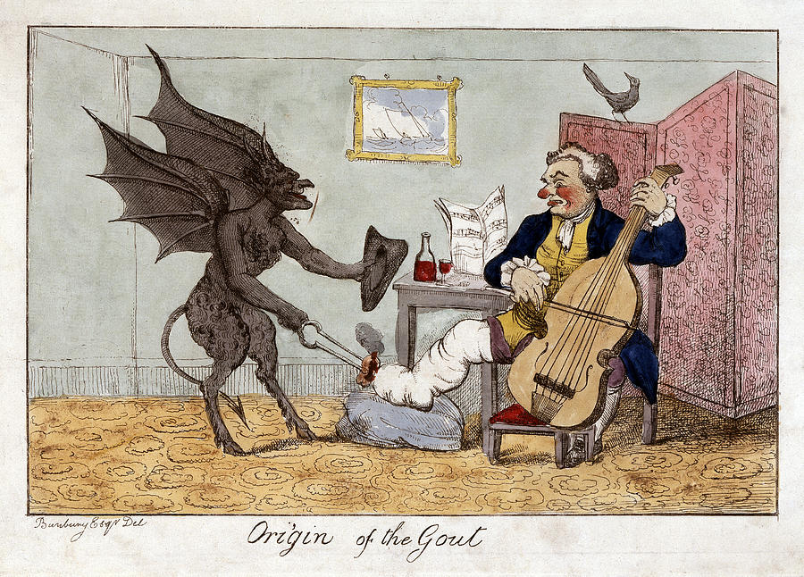 Cartoon Gout, C1815 Painting by Granger