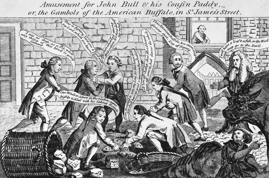 Cartoon: John Bull, 1783 Photograph by Granger