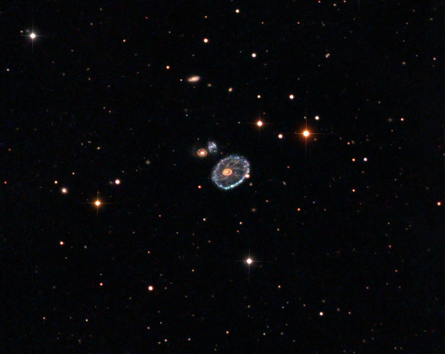 Cartwheel Galaxy (eso 350-40) Photograph by Damian Peach