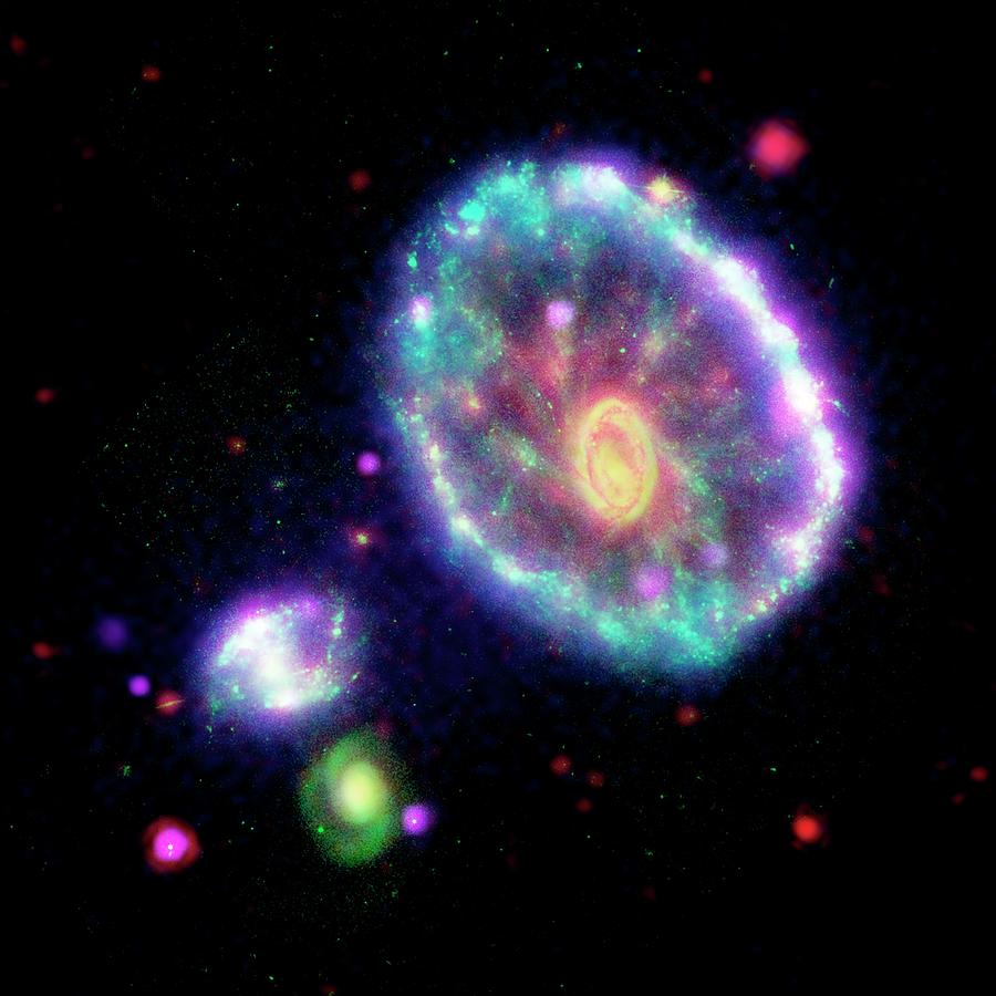 Cartwheel Galaxy Photograph by Nasa/jpl-caltech/science Photo Library