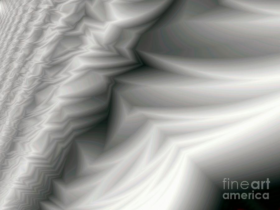 Abstract Digital Art - Carved Ivory by Ronald Bissett