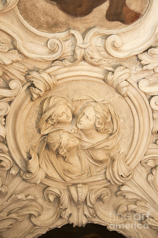 Carving in the Leoni Montanari Museum Vicenza Photograph by Brenda Kean