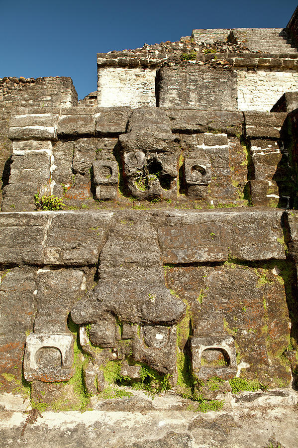 Mayan Photograph - Carving On Side Of Ruin by Michele Benoy Westmorland
