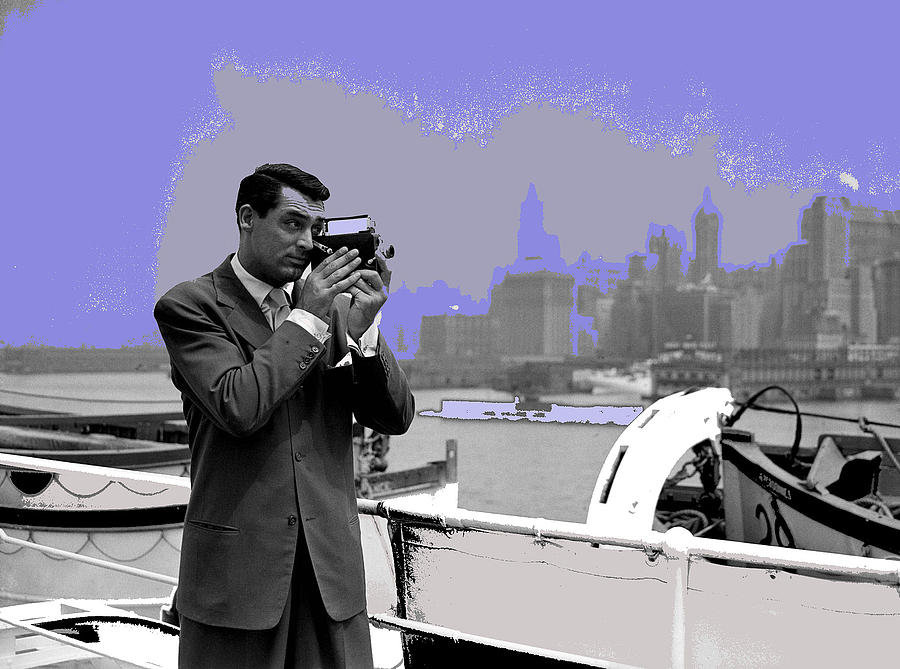 Cary Grant shooting 8mm film New York City circa 1943-2014 Photograph by David Lee Guss