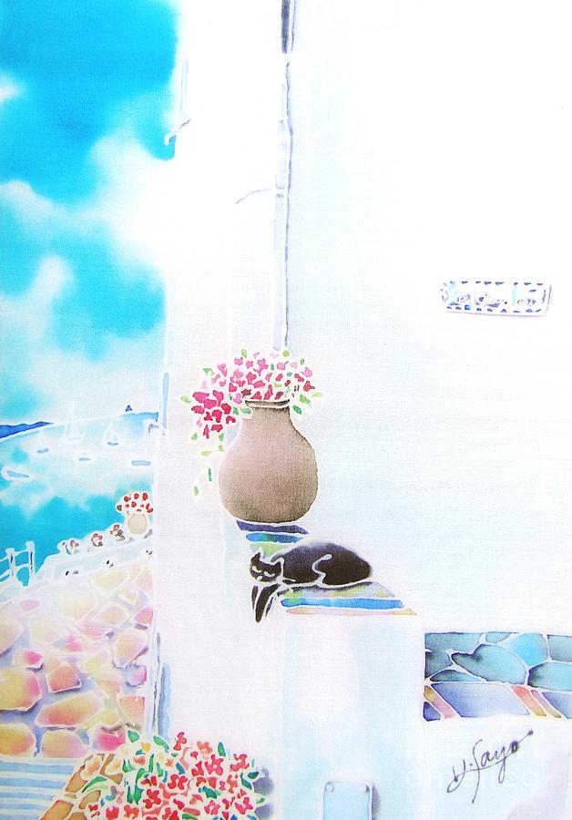 Casa blanca Painting by Hisayo OHTA