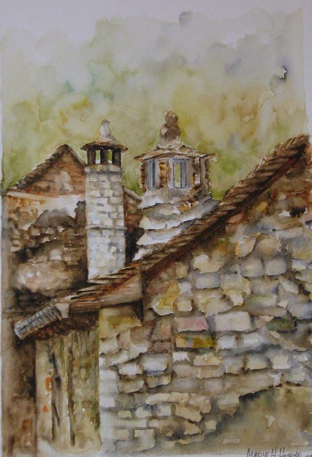 Casa en Alto Aragon Painting by Madie Horne