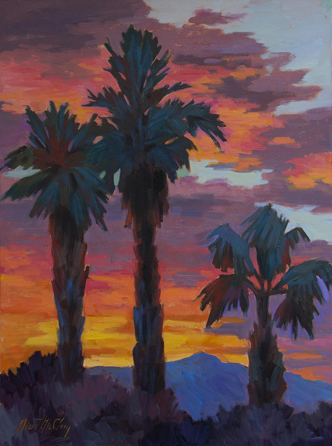 Desert Painting - Casa Tecate Sunrise 2 by Diane McClary