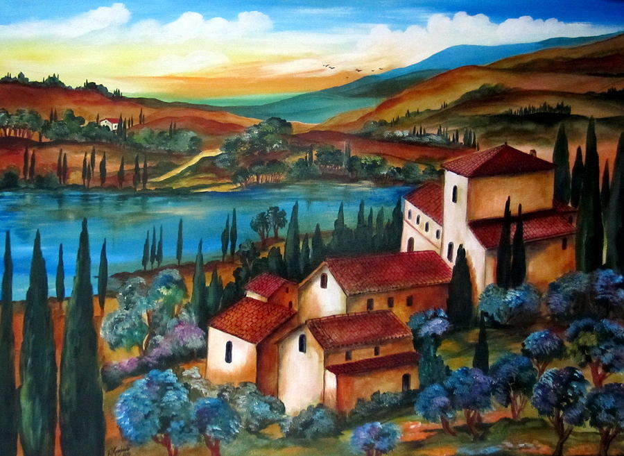 Casale Painting by Roberto Gagliardi