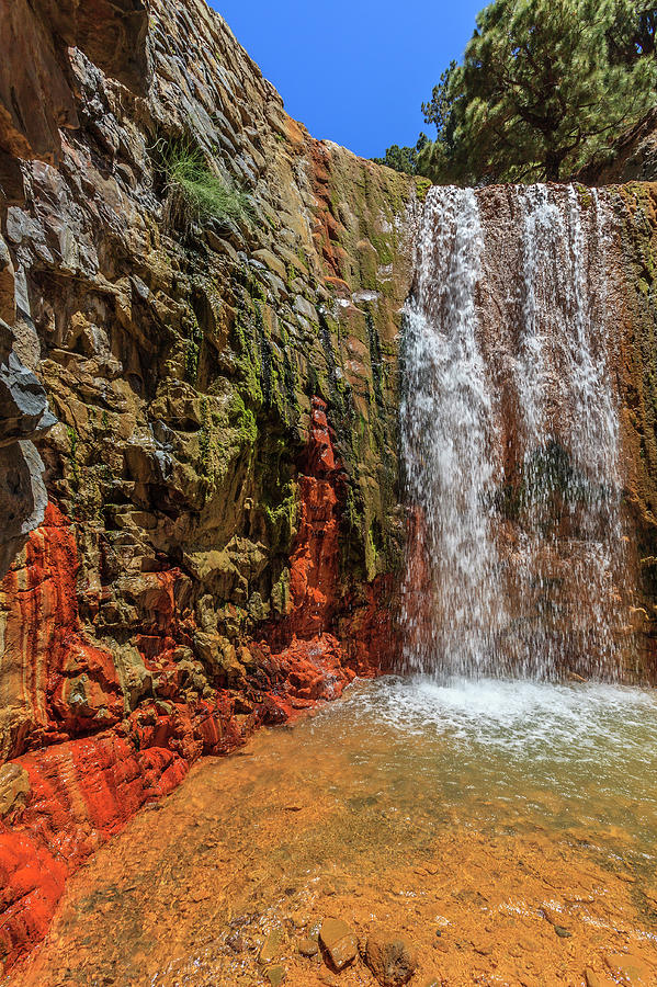 Cascada De Colores, Colored Waterfall Photograph by Flavio Vallenari