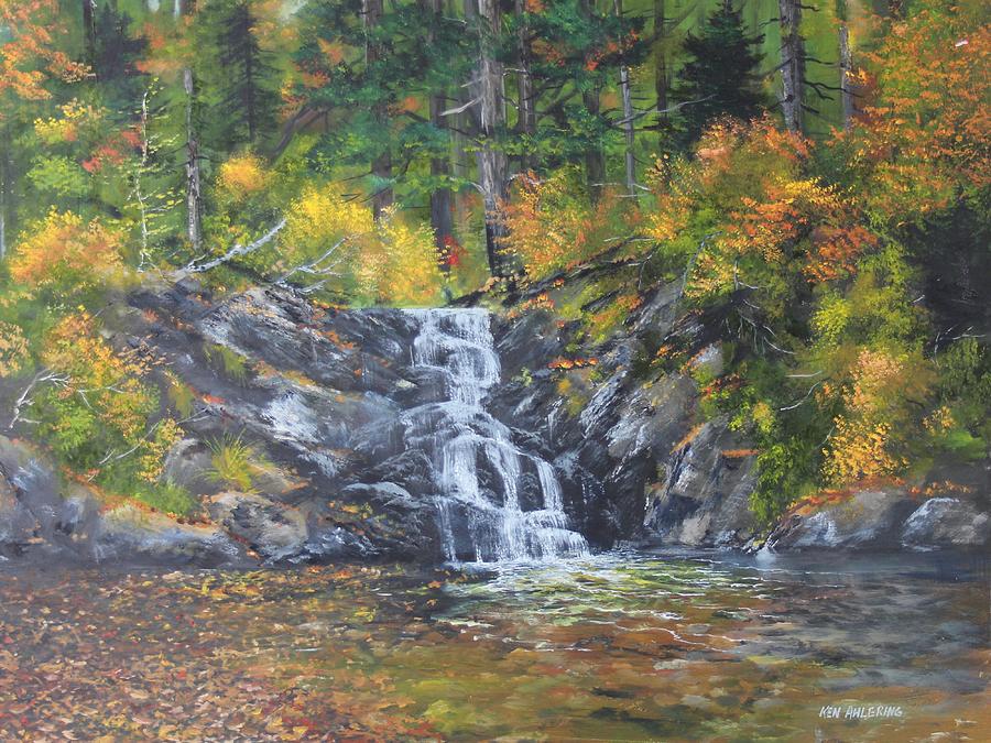 Cascade Painting by Ken Ahlering