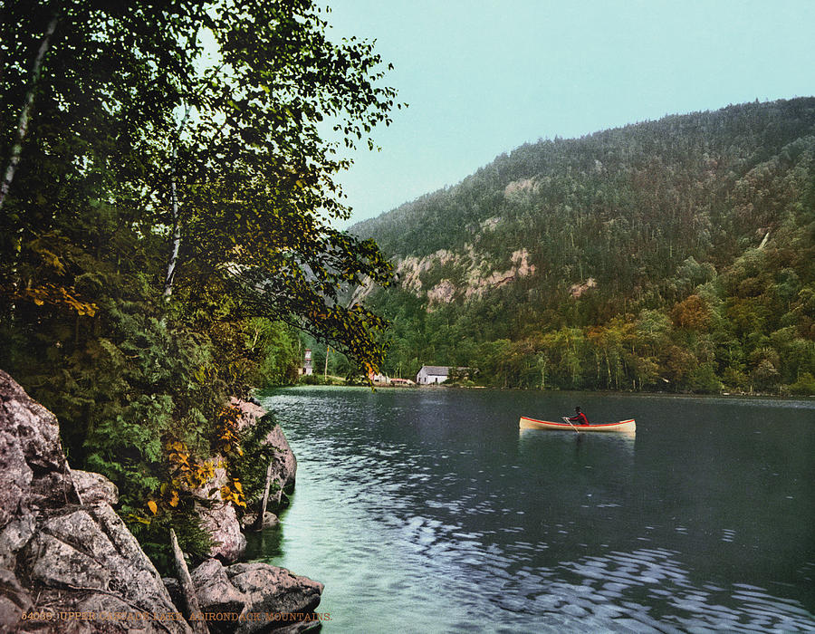 Cascade Lake, C1902 Painting by Granger