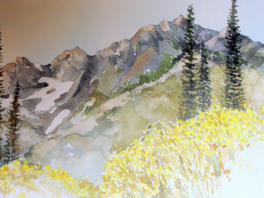 Landscape Painting - Cascade Mountain Valley by Allan Mathison