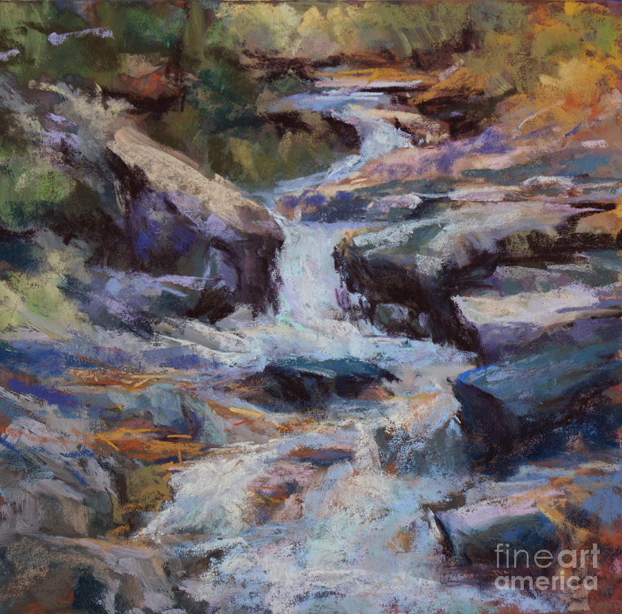 Cascade Painting by Virginia Dauth | Fine Art America