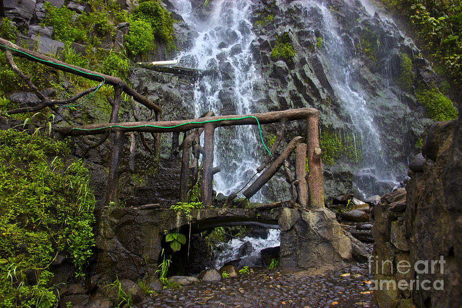 Cascade Waterfall in Banos Ambato Ecuador Photograph by Al Bourassa