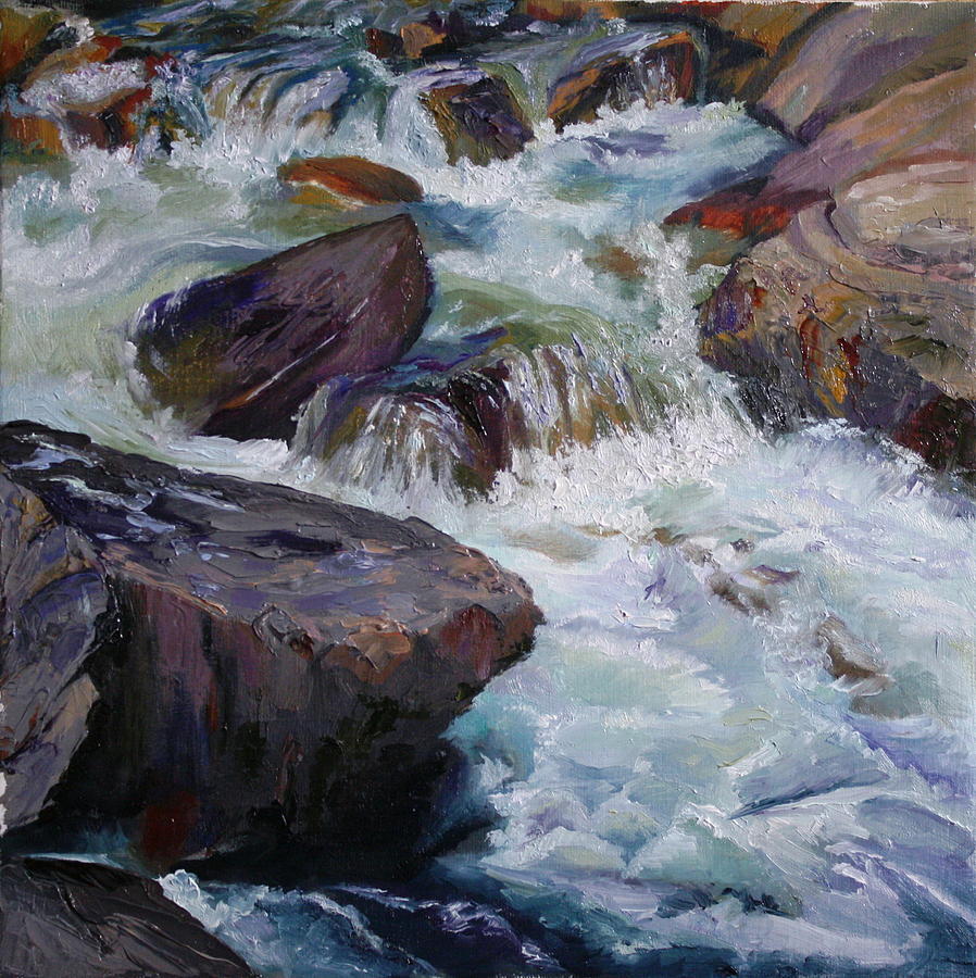 Cascades after Daniel Edmondson Painting by Mary Beglau Wykes - Fine ...