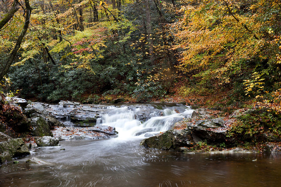 Cascades of Fall Photograph by Robert Camp