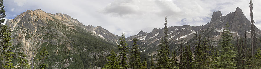 Mountain Photograph - Cascades Panorama by Peter J Sucy