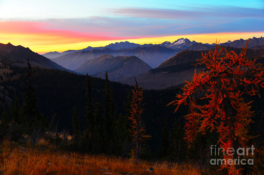 Cascades Sunrise Photograph by Jane Axman