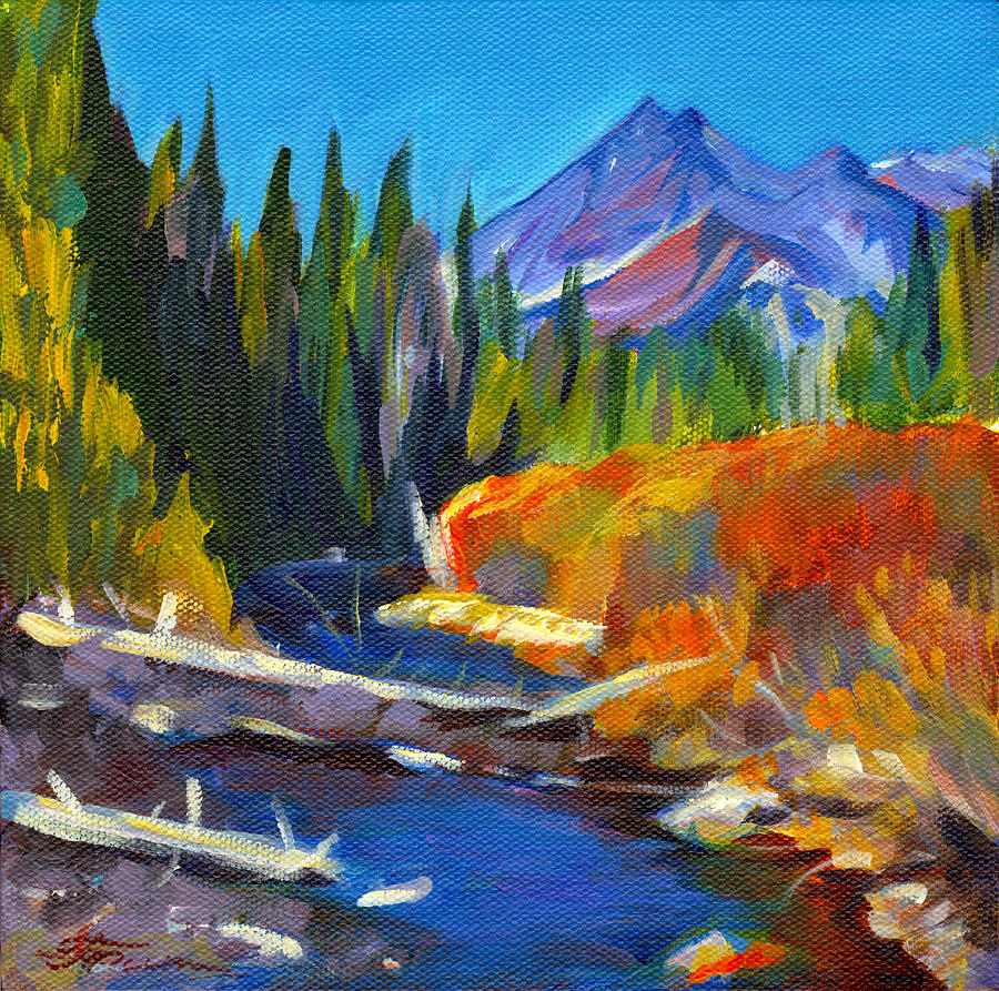 Cascades Painting by Tanya Filichkin