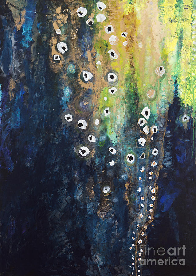 Cascading Colors II Painting by Tara Thelen