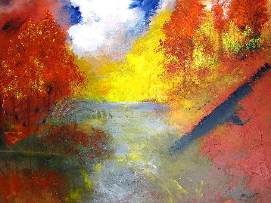 Cascading Waters Painting by Gary Smith