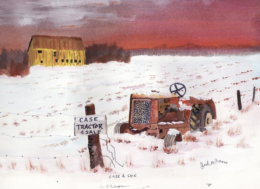 Case Tractor 4 Sale Painting by Jack G  Brauer