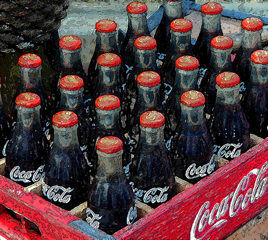 Classic case of Coca Cola Painting by David Lee Thompson