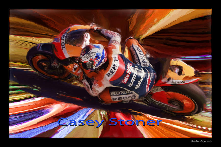 Casey Stoner From Above Photograph by Blake Richards
