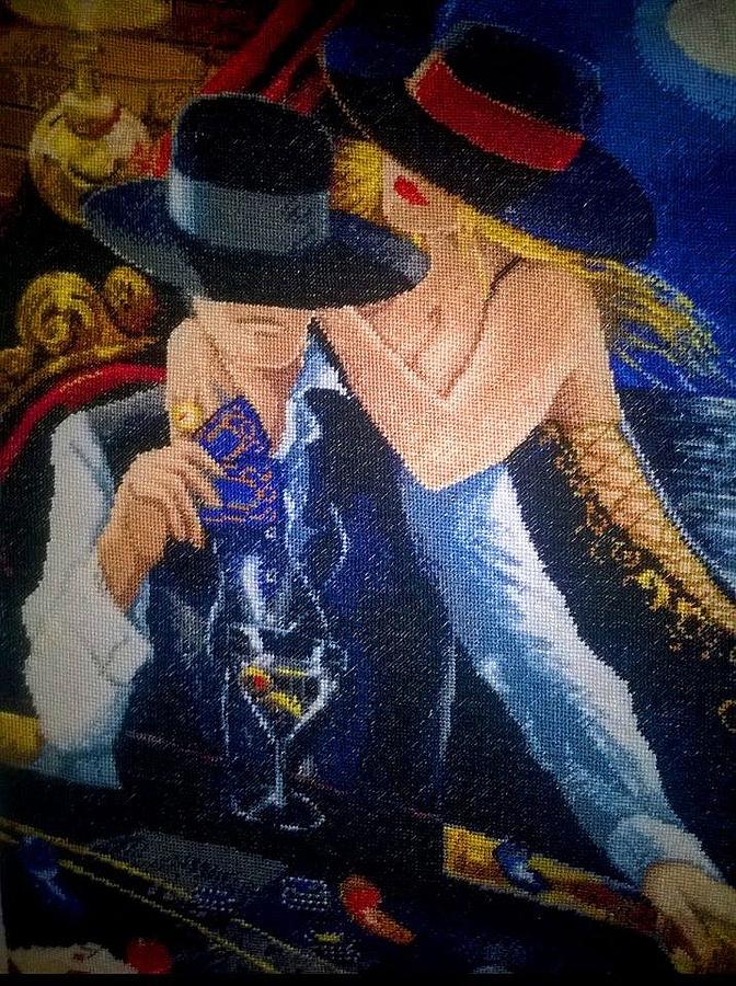 Gobelin Tapestry - Textile - Casino by Galya Nedyalkova