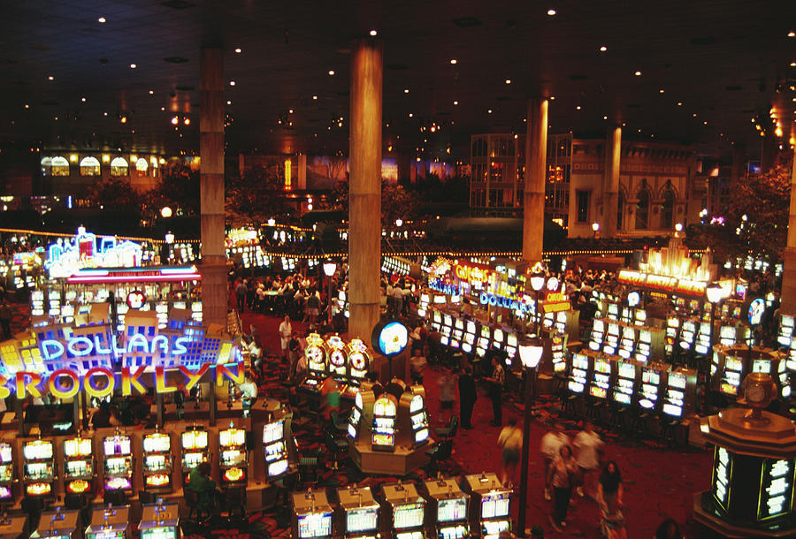Casino Gambling Machines Photograph by Martin Riedl/science Photo Library