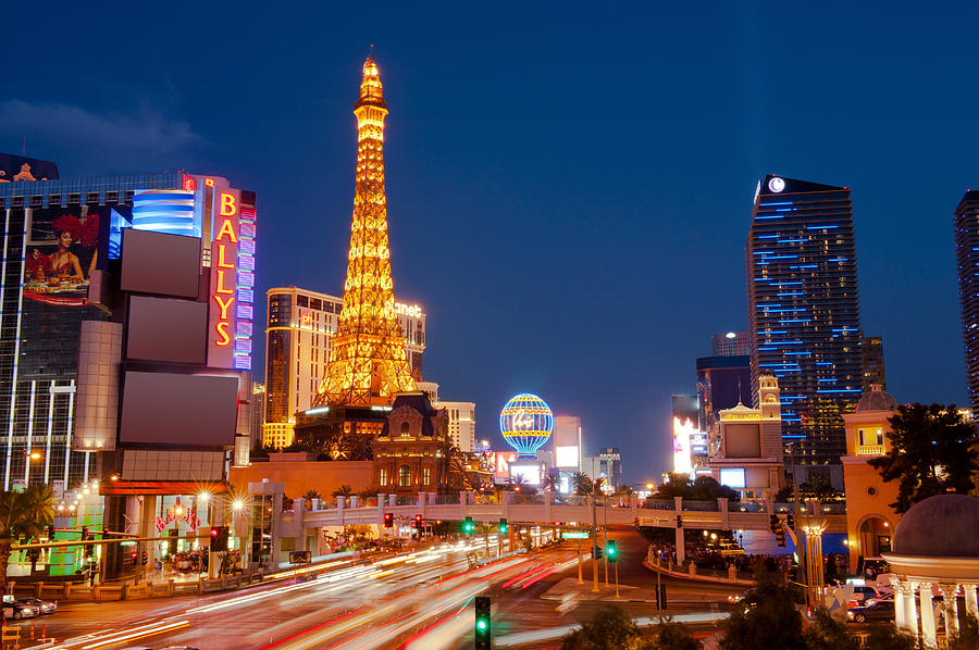 Casinos Along The Las Vegas Boulevard Photograph by Panoramic Images