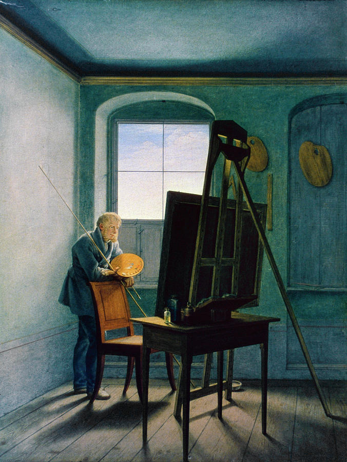Caspar David Friedrich (1774-1840) Painting by Granger