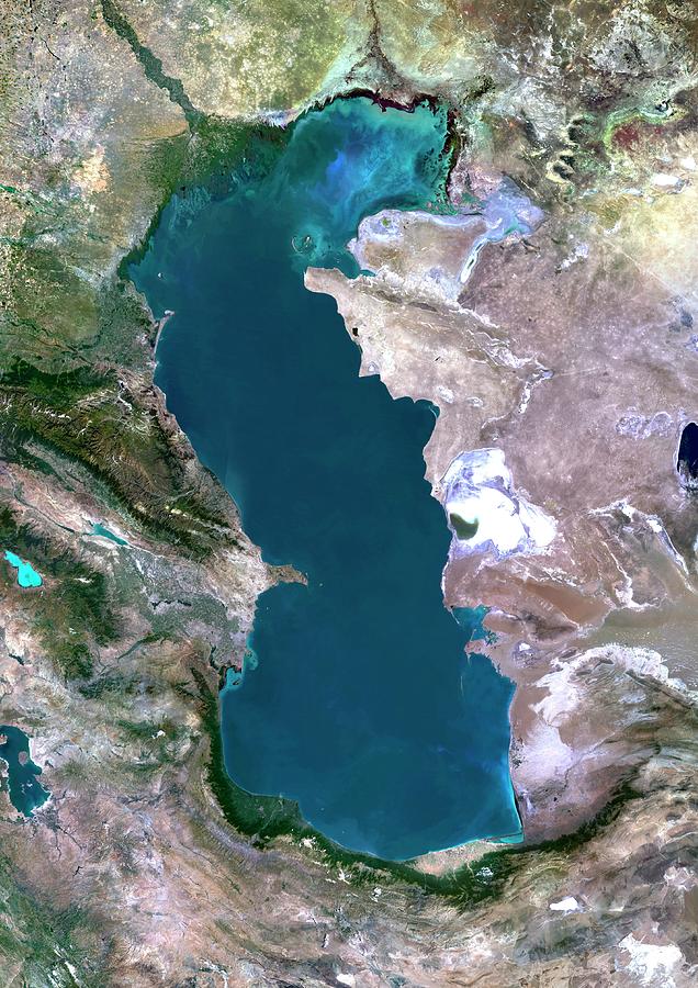Caspian Sea Photograph by Planetobserver/science Photo Library
