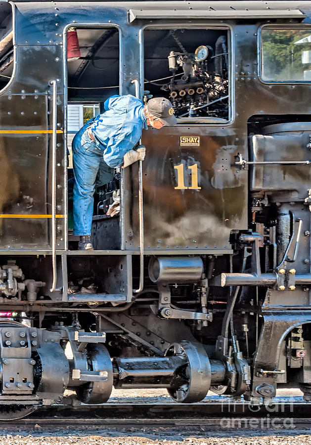 Cass Railroad Engineer Photograph by Kathleen K Parker